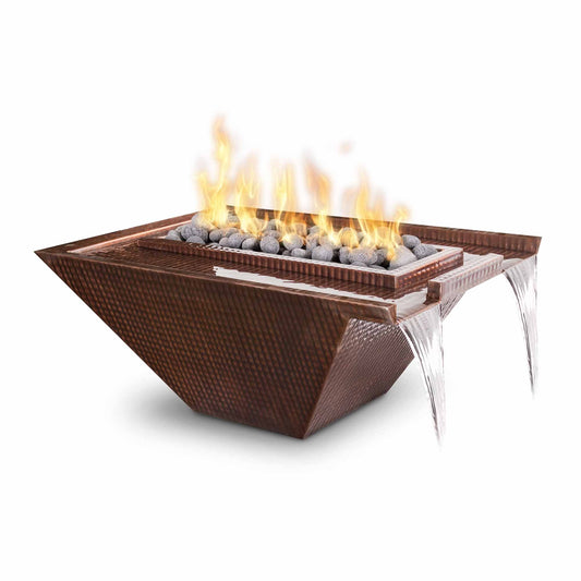 The Outdoor Plus Nile Hammered Copper Fire & Water Bowl + Free Cover