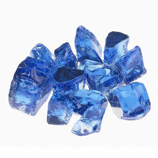 Modern Flames Poseidon Blue 1/2" Reflective Fireglass (10 Lb Jug - Athena Brand)