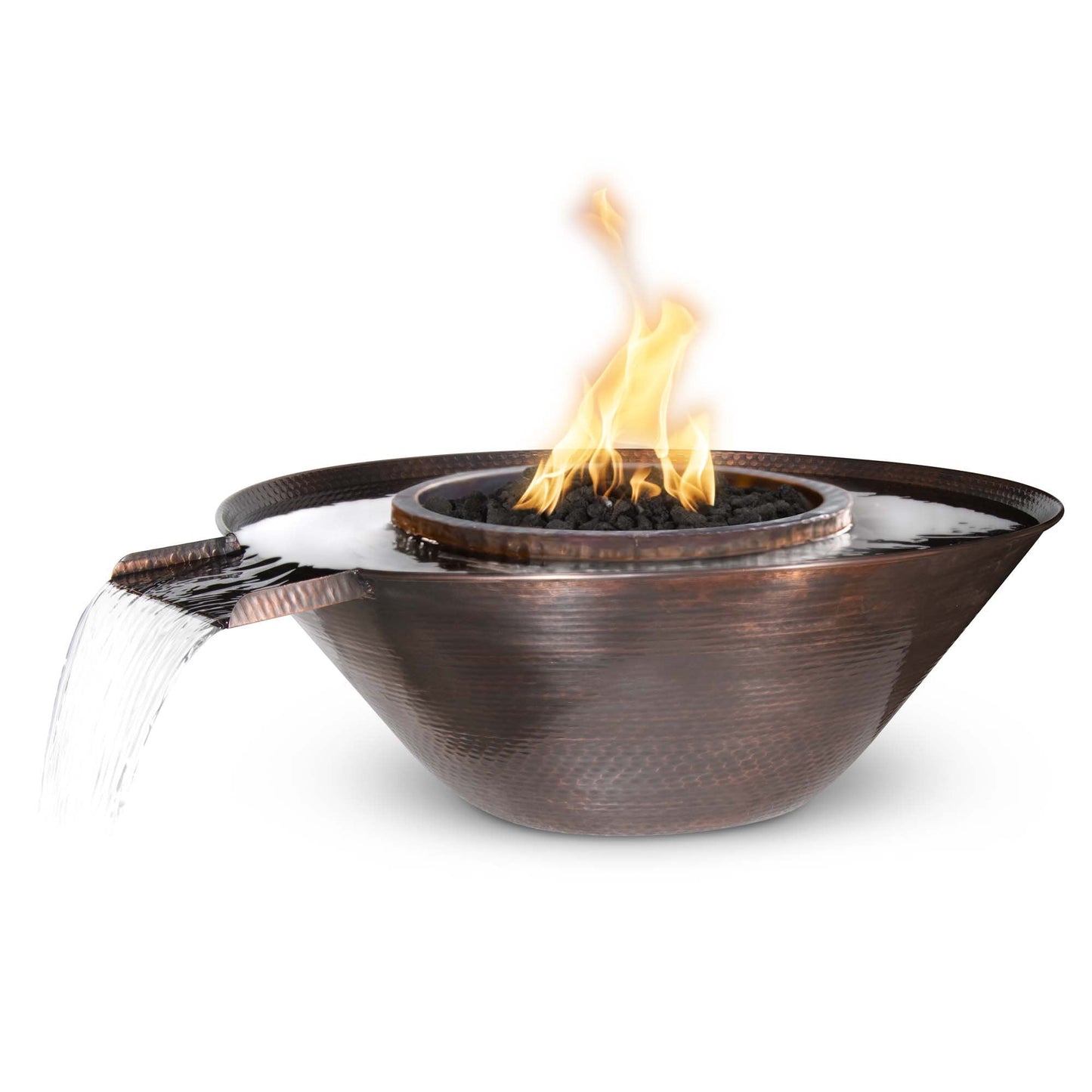 The Outdoor Plus Remi Copper Fire & Water Bowl - Gravity Spill + Free Cover