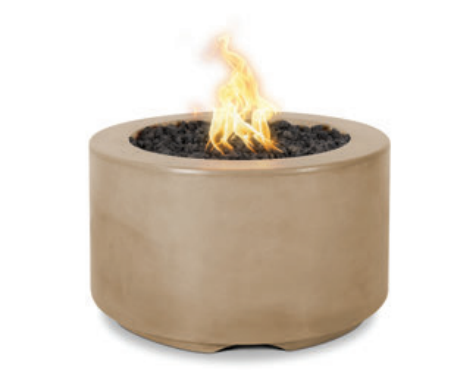 The Outdoor Plus 32" Florence Concrete Fire Pit + Free Cover