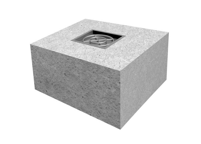 The Outdoor Plus 36" x 36" x 24" Ready-to-Finish Square Gas Fire Pit Kit - The Fire Pit Collection