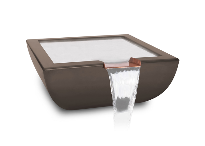 The Outdoor Plus Avalon Concrete Water Bowl + Free Cover - The Fire Pit Collection