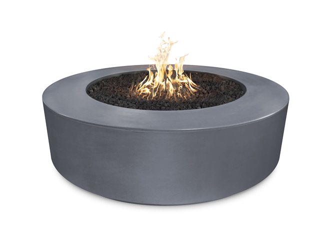 The Outdoor Plus 72" Florence Concrete Fire Pit + Free Cover - The Fire Pit Collection