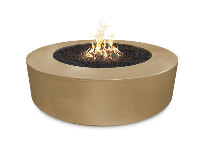 The Outdoor Plus 72" Florence Concrete Fire Pit + Free Cover - The Fire Pit Collection