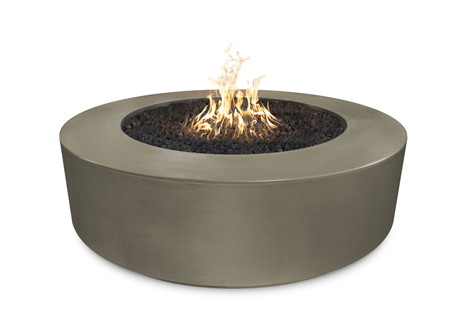 The Outdoor Plus 72" Florence Concrete Fire Pit + Free Cover - The Fire Pit Collection