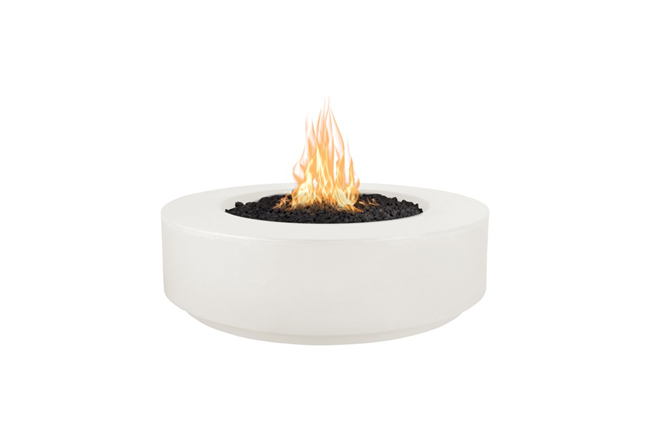 The Outdoor Plus 42" Florence Concrete Fire Pit / 12" Tall+ Free Cover - The Fire Pit Collection