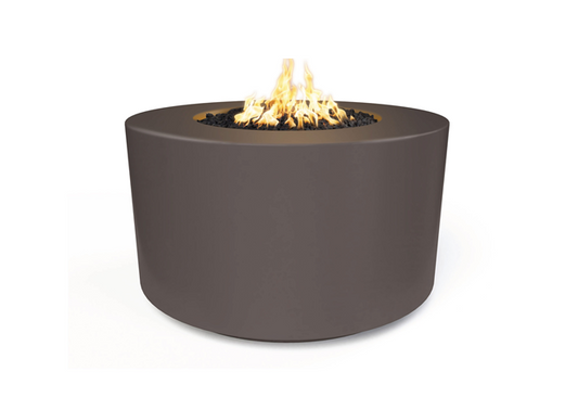 The Outdoor Plus 42" Florence Concrete Fire Table / 24" Tall + Free Cover - The Fire Pit Collection