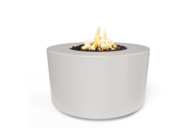 The Outdoor Plus 42" Florence Concrete Fire Table / 24" Tall + Free Cover - The Fire Pit Collection