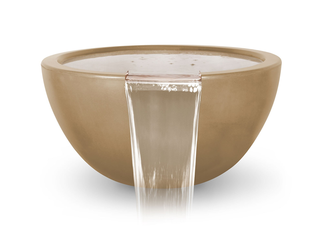 The Outdoor Plus Luna Concrete Water Bowl + Free Cover - The Fire Pit Collection