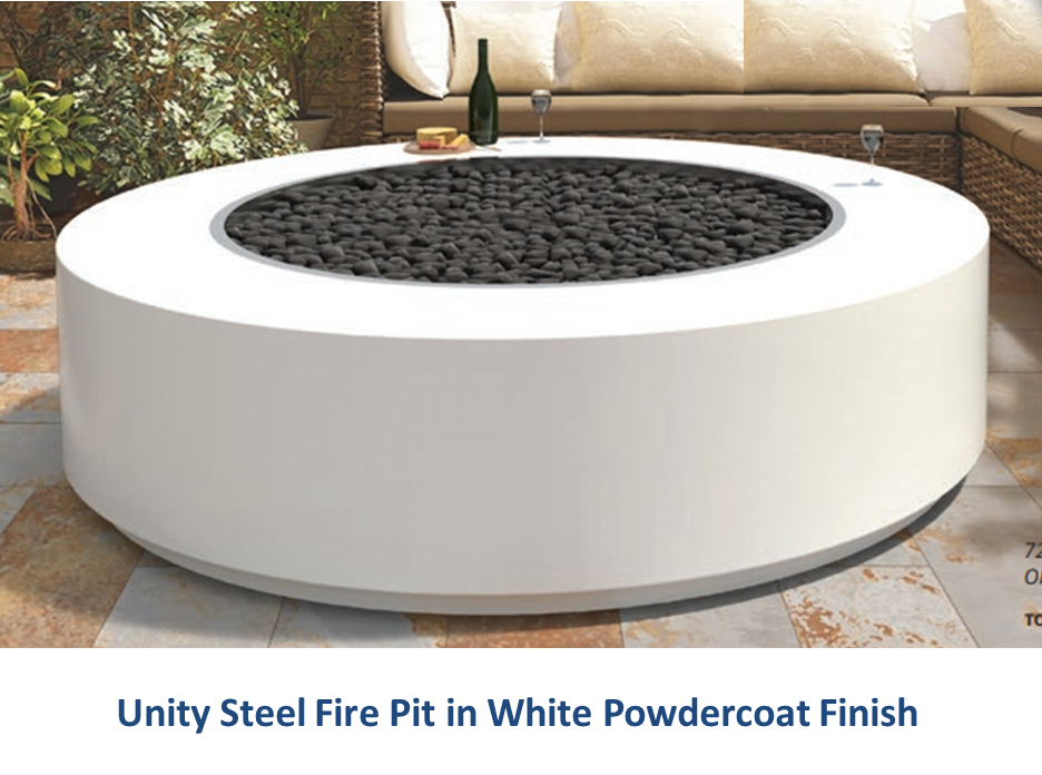 The Outdoor Plus Unity Steel Fire Pit - 24" Tall + Free Cover - The Fire Pit Collection