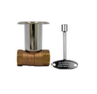 The Outdoor Plus 1/2" On/Off Straight Key Valve - The Fire Pit Collection