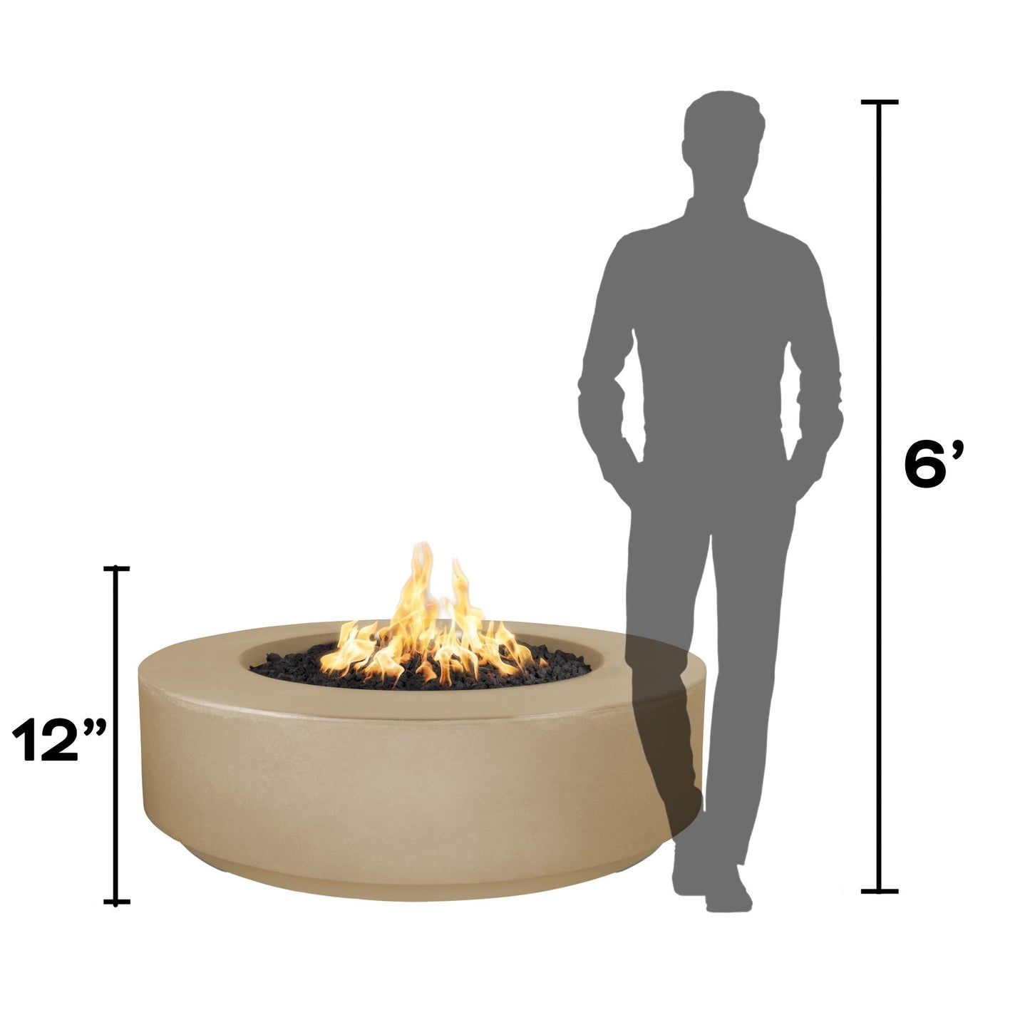 The Outdoor Plus Florence Metal Fire Pit 42" - Free Cover ✓ [The Outdoor Plus]