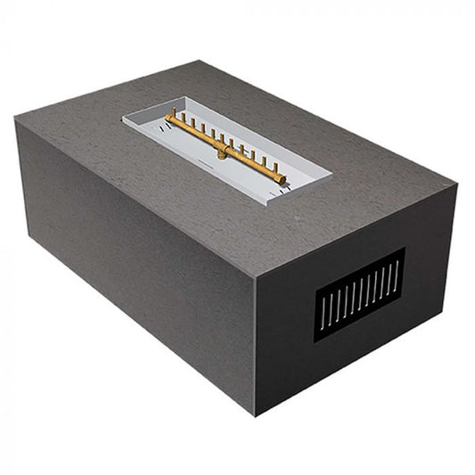 Warming Trends Rectangle Fire Pit / Ready to Finish Kit  (Linear Burner)