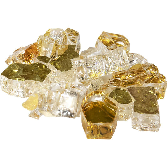 Modern Flames Amber Gold 1/2" Reflective Fireglass (10 Lb Jug - Athena Brand)