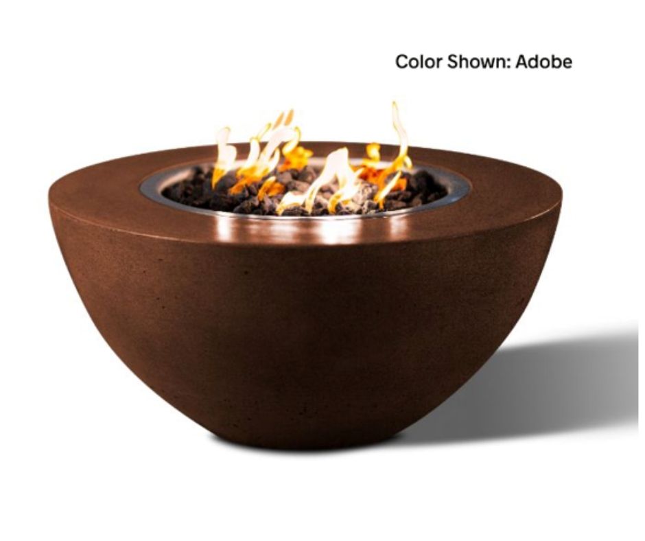 Oasis 34" Round Fire Bowl with Electronic Ignition System by Slick Rock Concrete