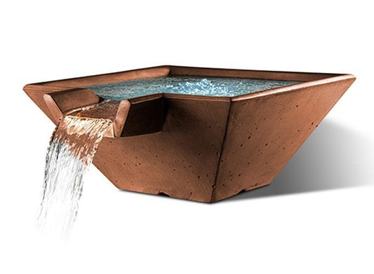 Cascade Square Water Bowl by Slick Rock Concrete