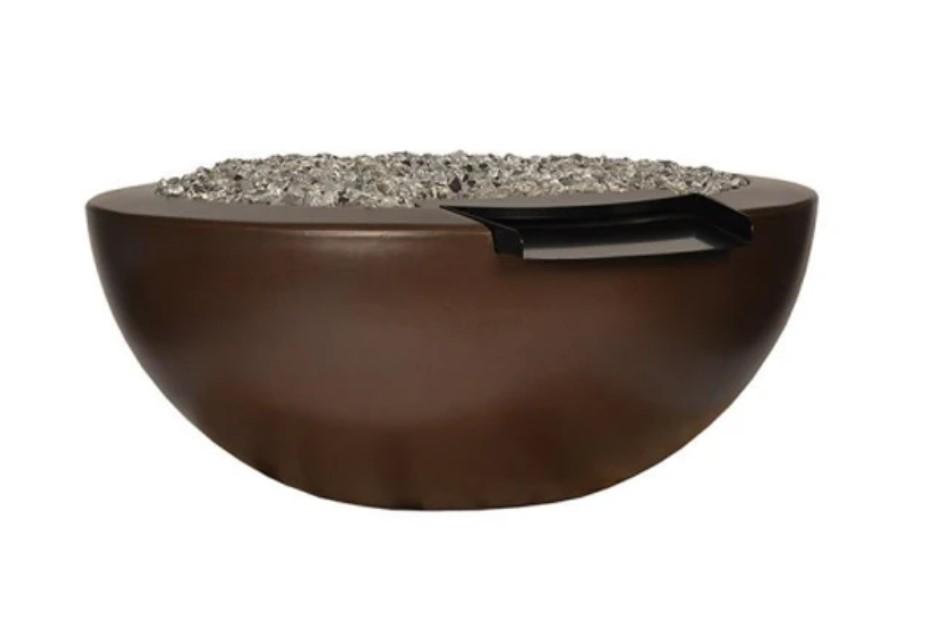 Legacy Round Fire & Water Bowl with Electronic Ignition - Free Cover by Fire by Design