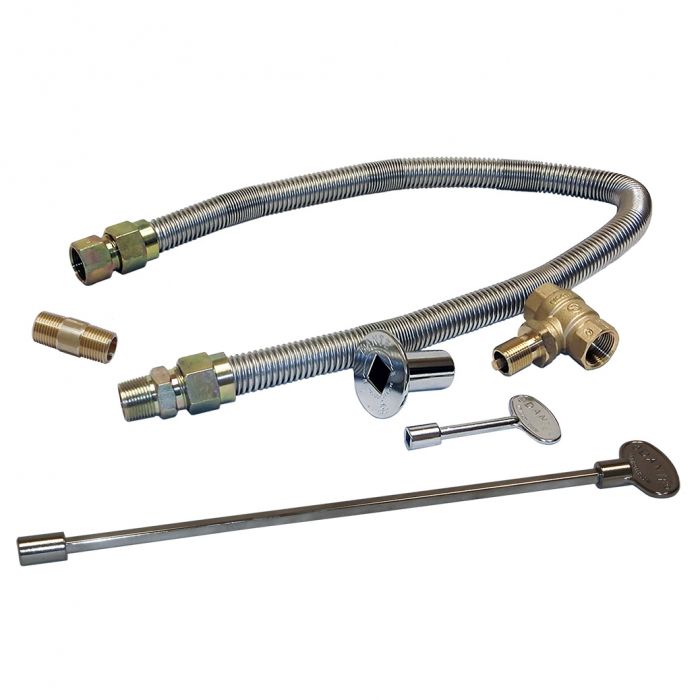 Warming Trends Single Flex Line and Key Valve Kit