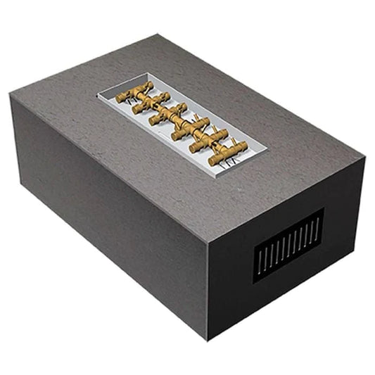 Warming Trends Rectangle Fire Pit / Ready to Finish Kit (Tree-Style Burner)