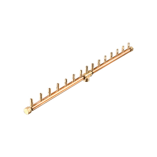 Warming Trends Crossfire 150K BTU 30" Linear Brass Burner +  38” x 8” Plate