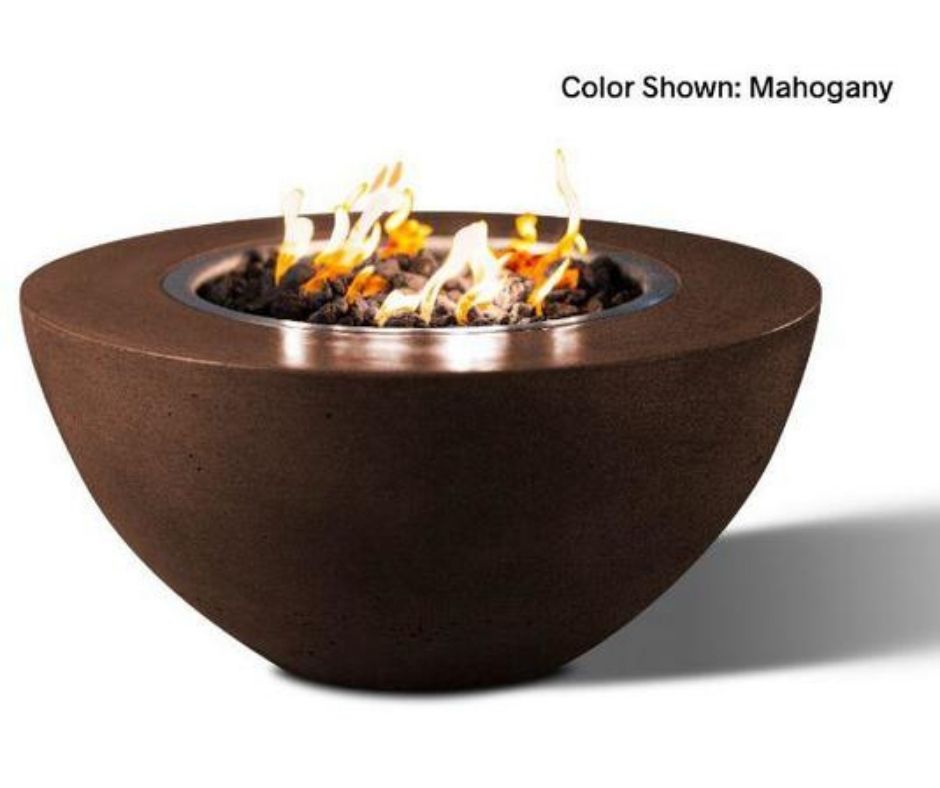 Oasis 34" Round Fire Bowl with Electronic Ignition System by Slick Rock Concrete