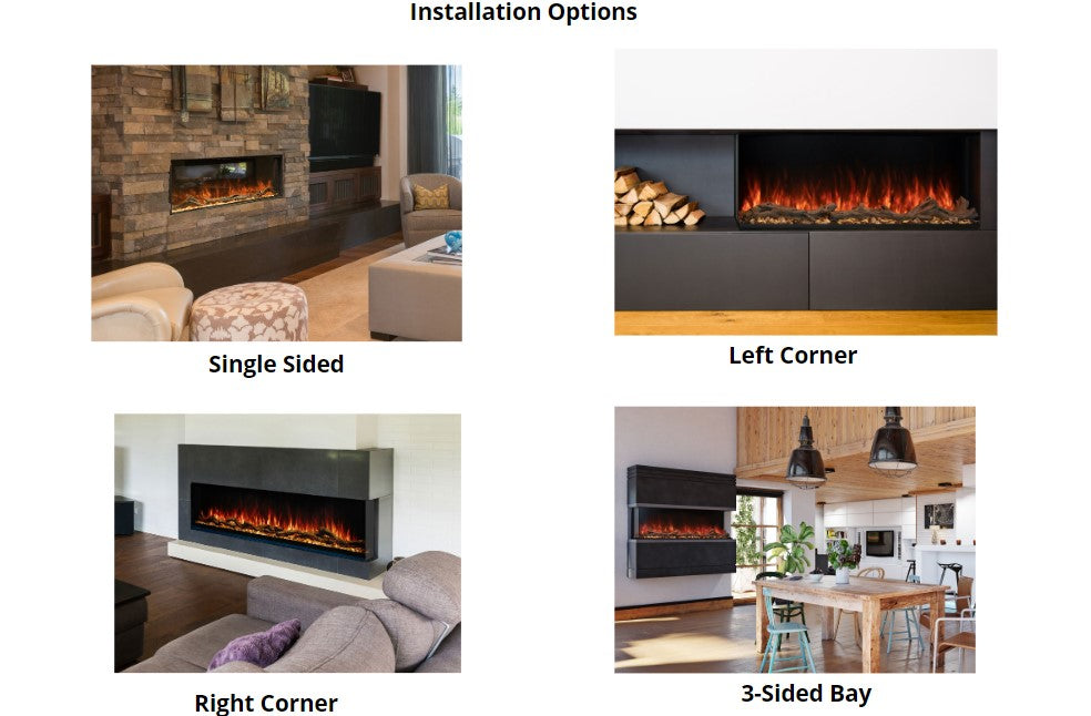 Modern Flames 96" Landscape Pro Multi-Sided Built-In (11.5" Deep - 96" X 16" Viewing)