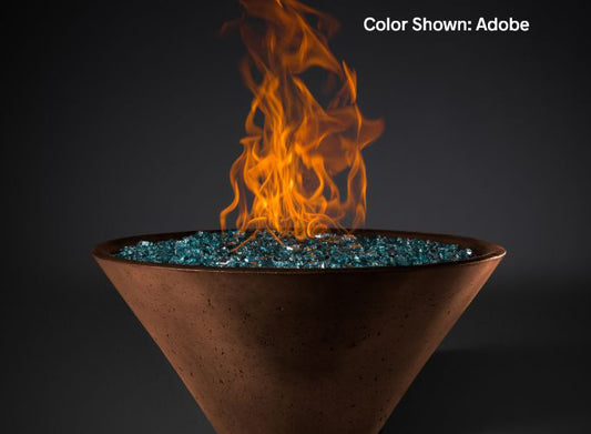 Ridgeline Conical Fire Bowl with Match Ignition System by Slick Rock Concrete