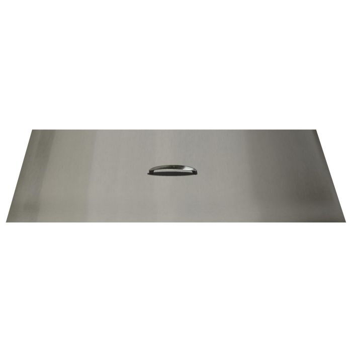 The Outdoor Plus 64" x 10" Stainless Steel Rectangular Fire Pit Lid