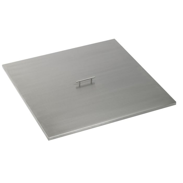The Outdoor Plus 28" Stainless Steel Square Fire Pit Lid