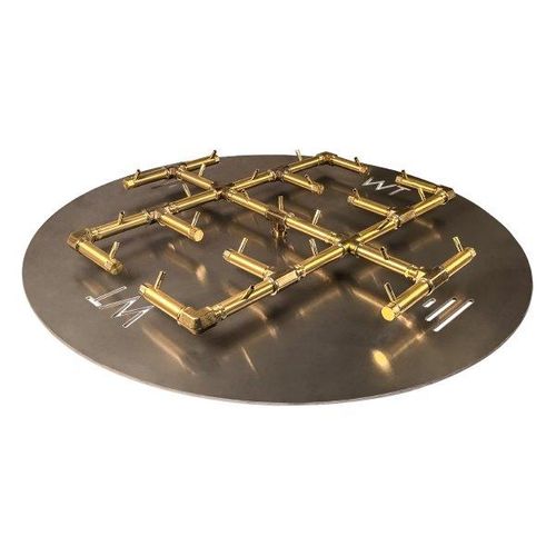 Warming Trends Crossfire 300K BTU 30.5" x 30.5" Original Brass Burner + 42” Circular Plate